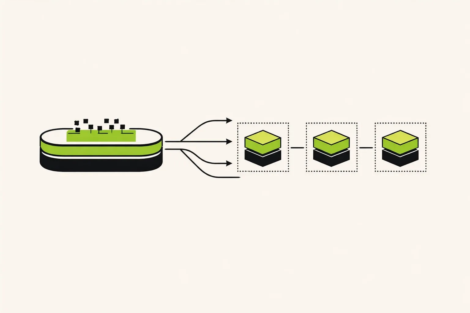 Abstract technical illustration of runtime snapshots, policy classification, and safety webhook signals connected in an engineering system.